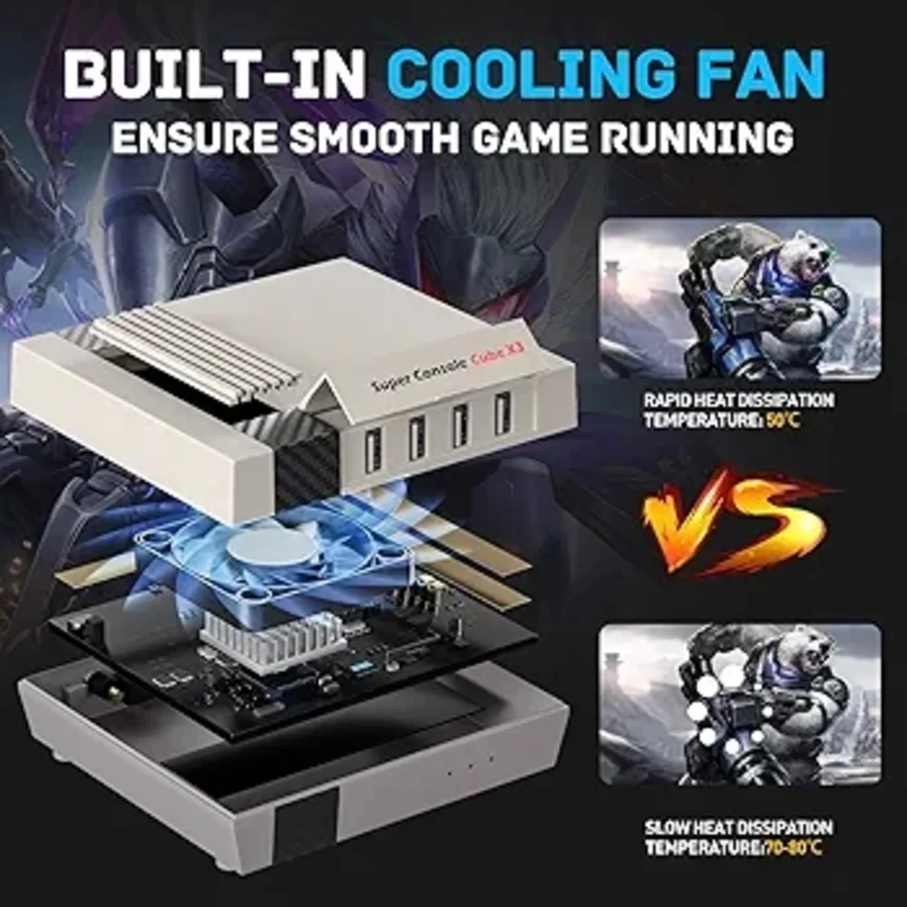Super Console Cube X3 Retro Game -Gray